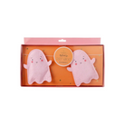 Ghost Puffy Felt Banner with twelve white 3D felt ghosts on a six-foot garland, soft and playful Halloween decor for kids’ parties and festive home styling