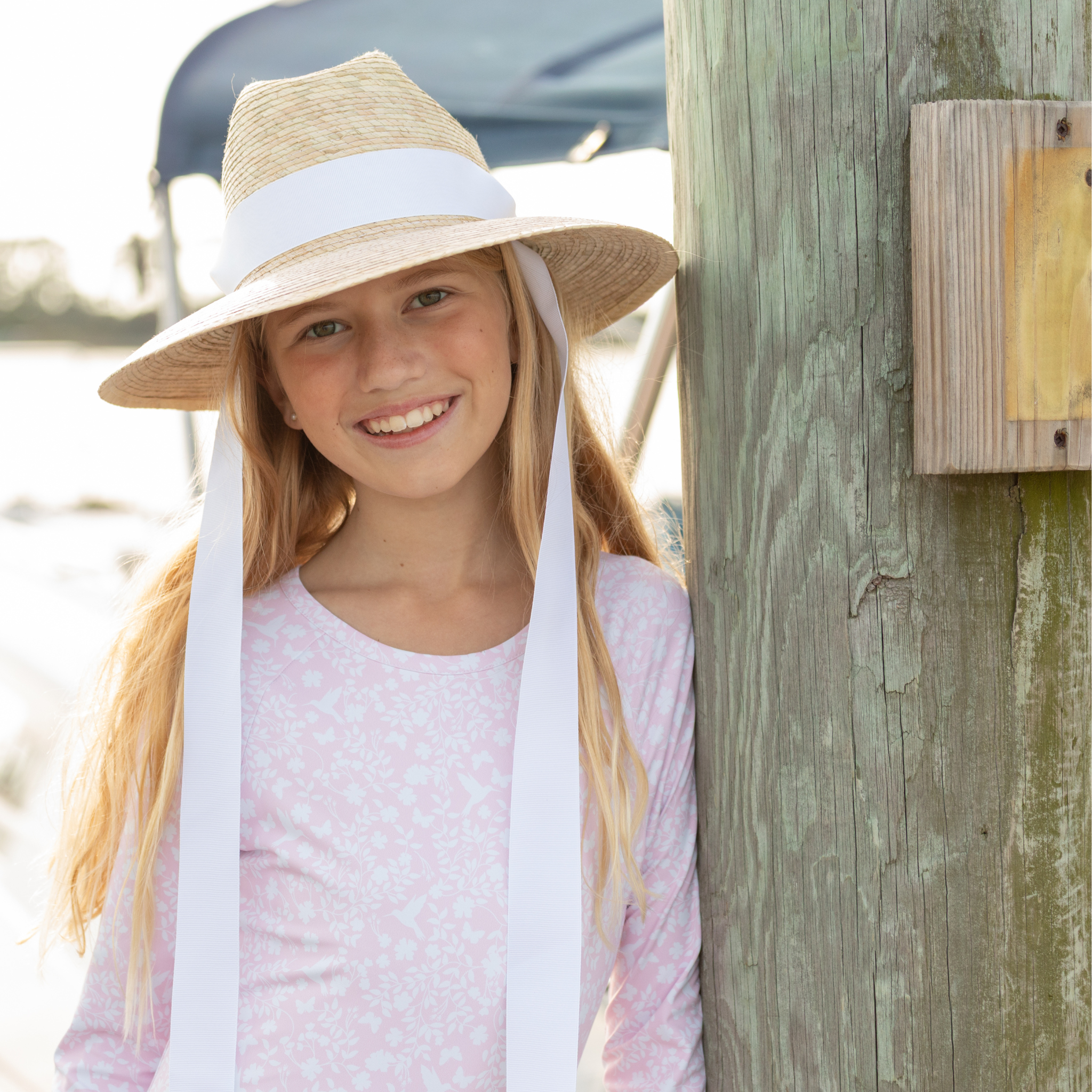 Girls Wide Brimmed Sun Hat - Henry Duvall