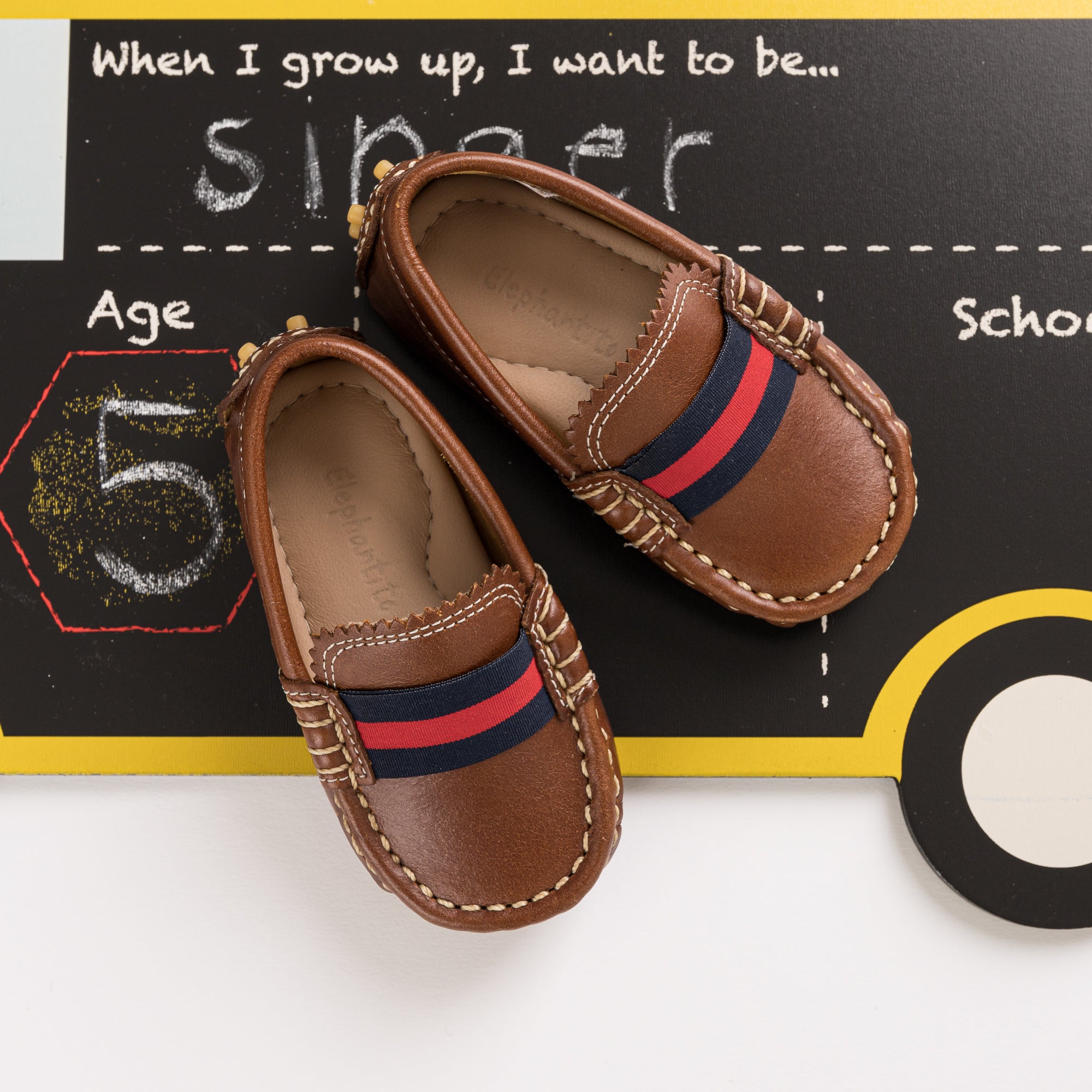 Club Loafer Toddler Natural Brown - HENRY DUVALL