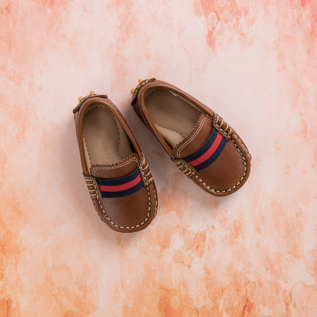 Club Loafer Toddler Natural Brown - HENRY DUVALL