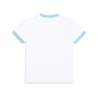 Henry Duvall Pennant Tee featuring appliqué grade pennant, classic back-to-school shirt for kindergarten through fifth grade, perfect for first day of school photos and school milestone celebrations.
