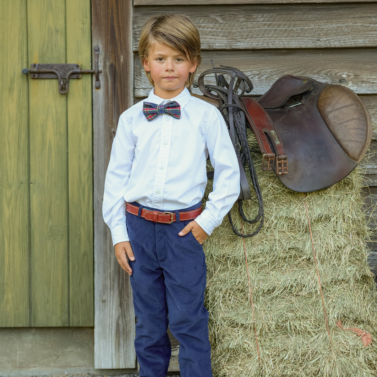 Henry Duvall classic white boys button down shirt, a timeless boys shirt designed for polished, preppy dressing.
