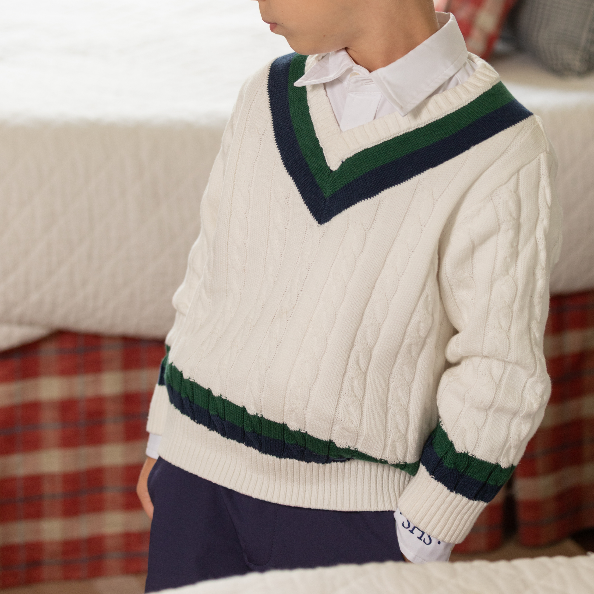 Henry Duvall classic white boys button down shirt, a timeless boys shirt designed for polished, preppy dressing.