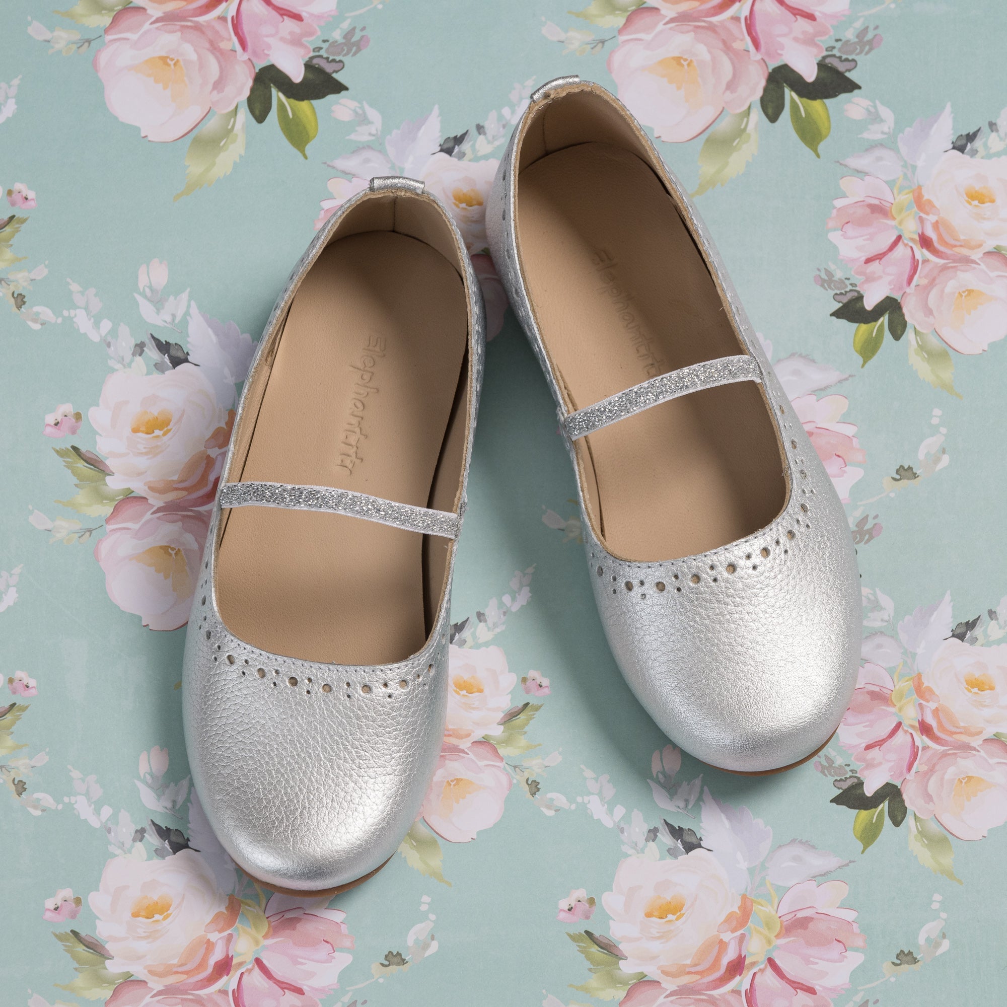 Sasha Ballerina Flat Silver - Henry Duvall