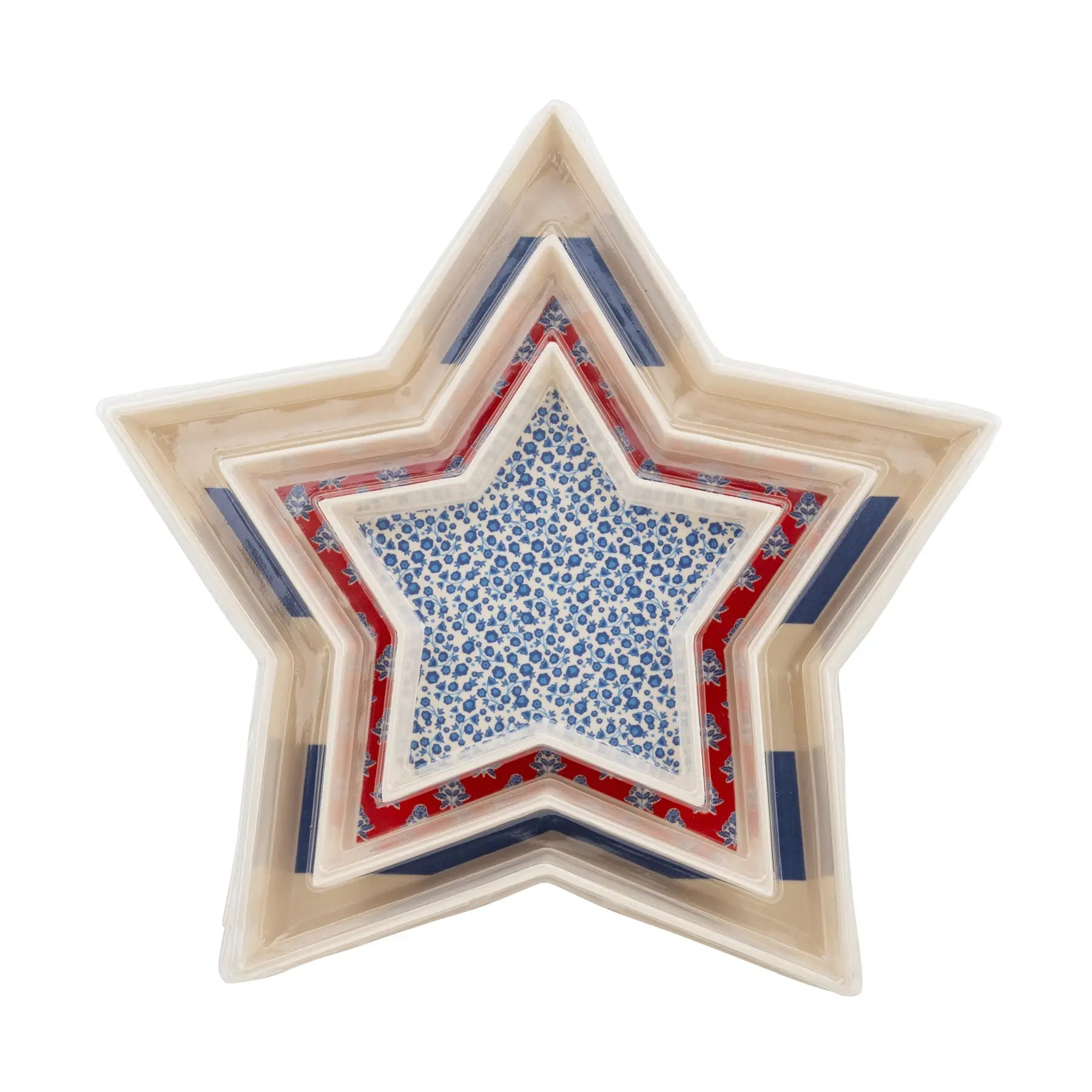 Henry Duvall - Fourth of July Bamboo Tray Set