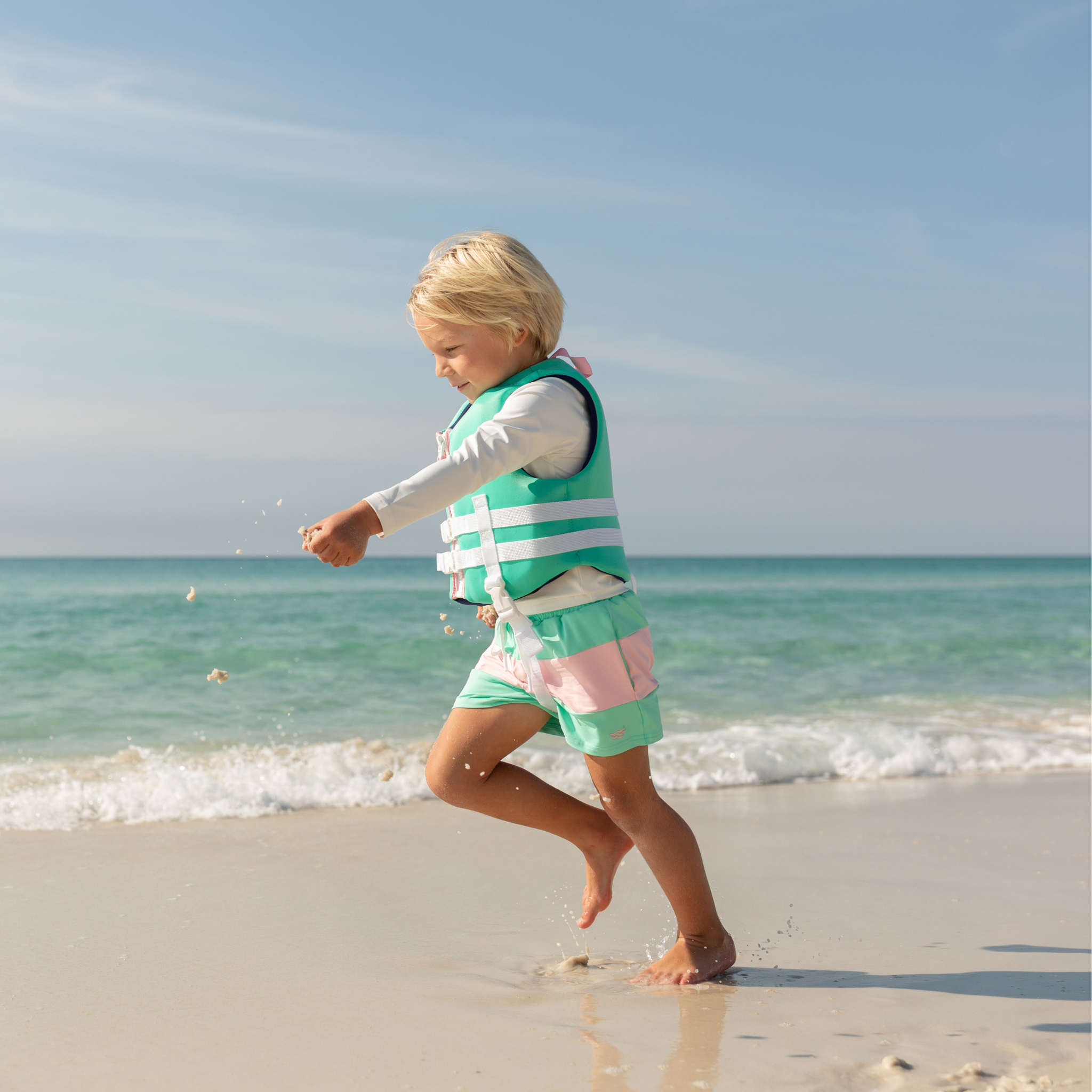 Tatum Trunks in Palm Beach Color Block - Henry Duvall