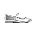 Silver Mary Jane shoes for girls from Childrenchic, shiny leather dress shoes to pair with Henry Duvall Fall Collection outfits