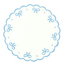 Studio Collection: Juliet Bows Placemats in White/Blue, Set of 4 - Henry Duvall