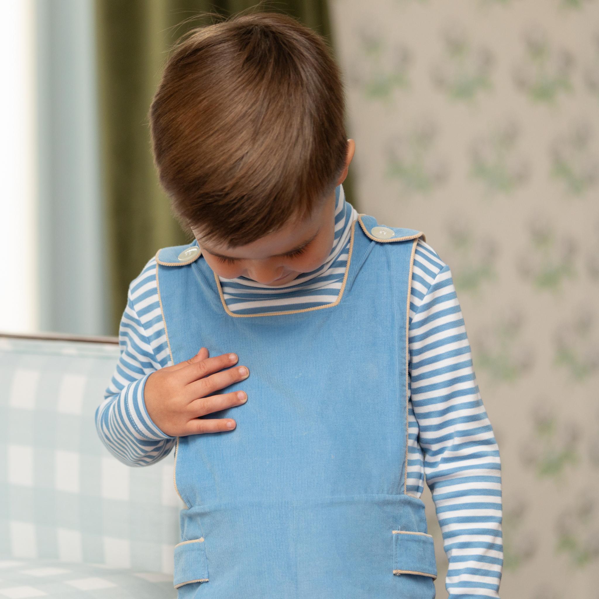 Henry Duvall classic unisex children’s turtleneck for boys and girls, designed for layering throughout fall and winter.