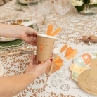 Thanksgiving turkey paper cups with gold foil and adhesive feathers, set of 8 festive 12 oz cups perfect for the kids’ holiday table