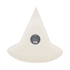 Witch Hat Bamboo Tray made from eco-friendly bamboo fiber, 14-inch pink Halloween serving tray shaped like a witch hat, food safe and dishwasher safe