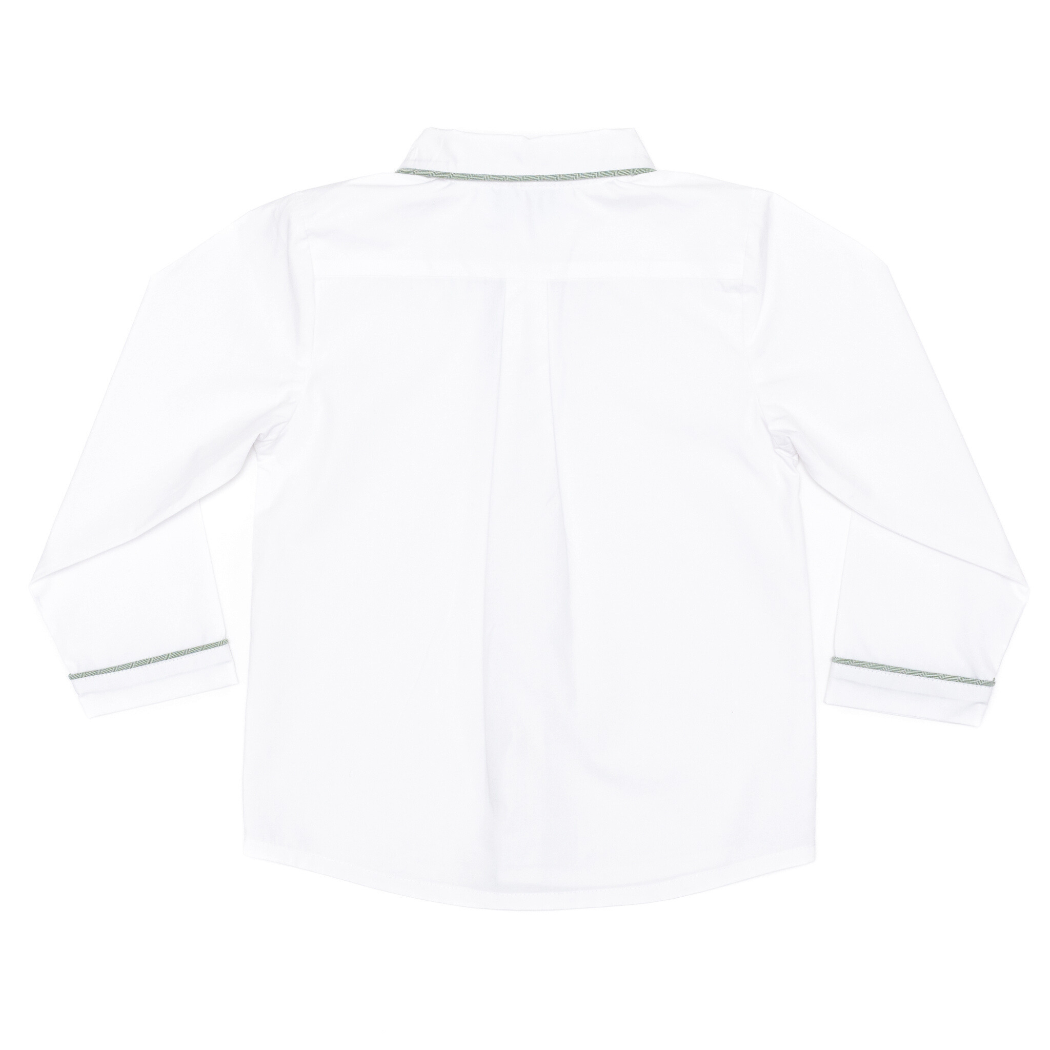 Henry Duvall Sullivan Shorts Set for toddler boys in sage herringbone, heirloom outfit with rounded collar shirt, classic English-inspired boys clothing