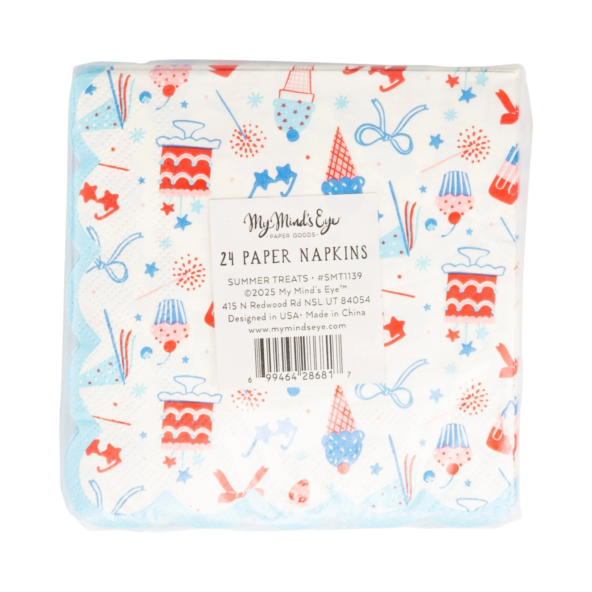 Summertime Pattern Cocktail Napkin - Henry Duvall