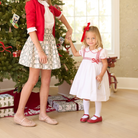 Classic girls red Mary Jane holiday shoes by L’Amour, timeless Christmas dress shoes for girls, perfect with tartan dresses and Henry Duvall holiday outfits