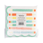 Pack of paper napkins with pencil design on a white background