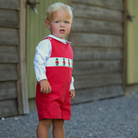Henry Duvall boys white Peter Pan collar shirt, classic holiday layering piece for Jon Jons, shorts, and bubbles, timeless Christmas toddler outfit