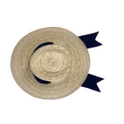 Wildflower Sun Hat - Navy Wide & Short Grosgrain Ribbon - HENRY DUVALL