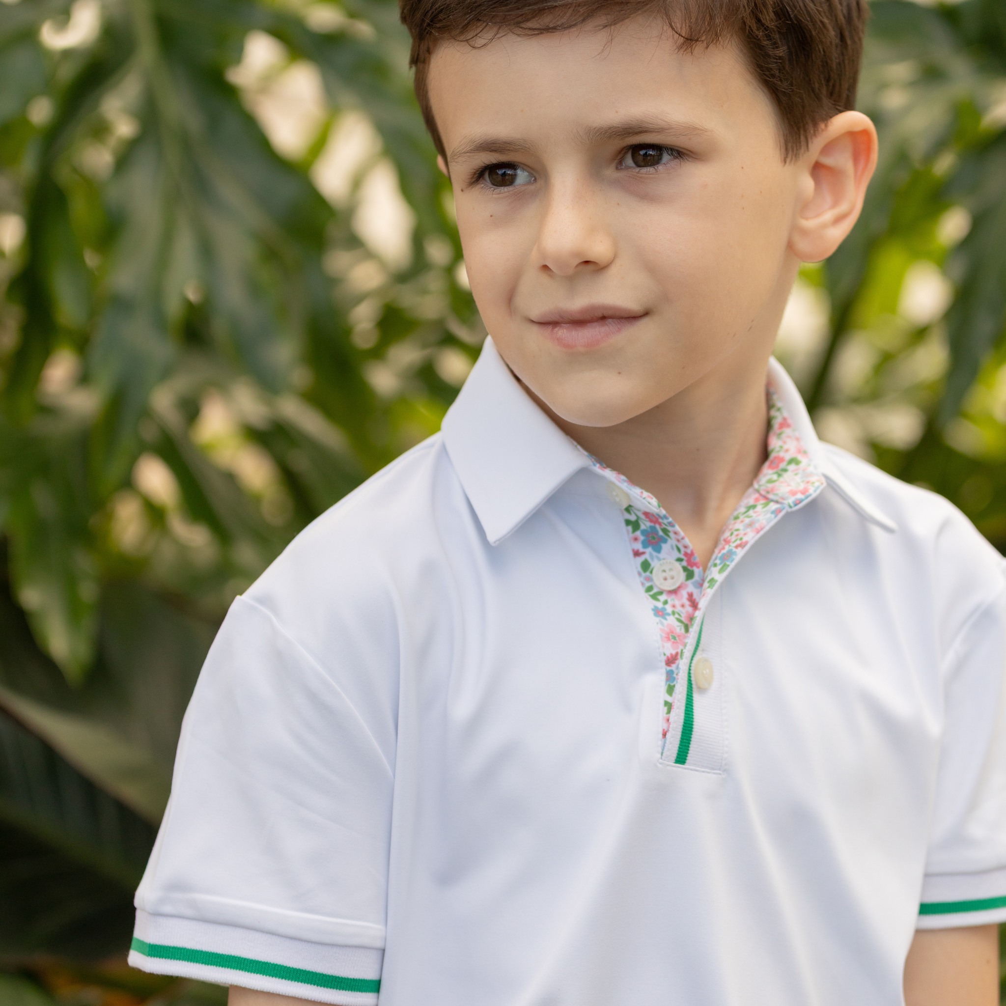 Henry Duvall Henley Polo for boys in lightweight performance fabric, wrinkle-resistant and stain-resistant classic preppy polo shirt for school and everyday wear.