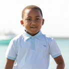 Henry Duvall Match Point Polo for boys in lightweight performance fabric, wrinkle-resistant and stain-resistant classic preppy polo shirt for school and everyday wear.