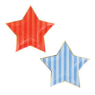 Henry Duvall - Patriotic Striped Star Plates