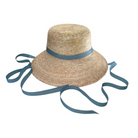 Mommy & Me Sun Hat Set - Wildflower & Palmetto - French Blue Grosgrain Ribbon - Henry Duvall