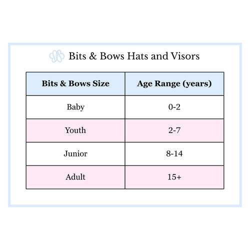 Lobster Baseball Hat size chart
