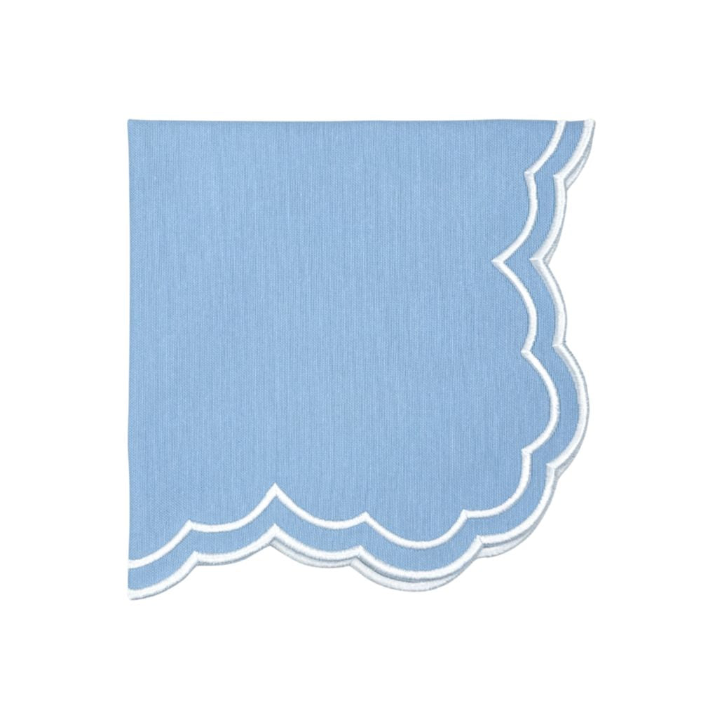 Bettina Napkin in Blue, Set of 4 - Henry Duvall