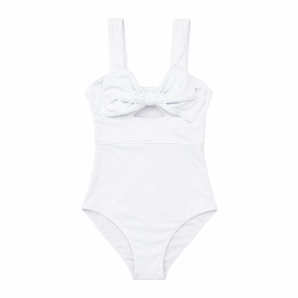 Brooke Bow One Piece in Classic White (Women's) – Henry Duvall