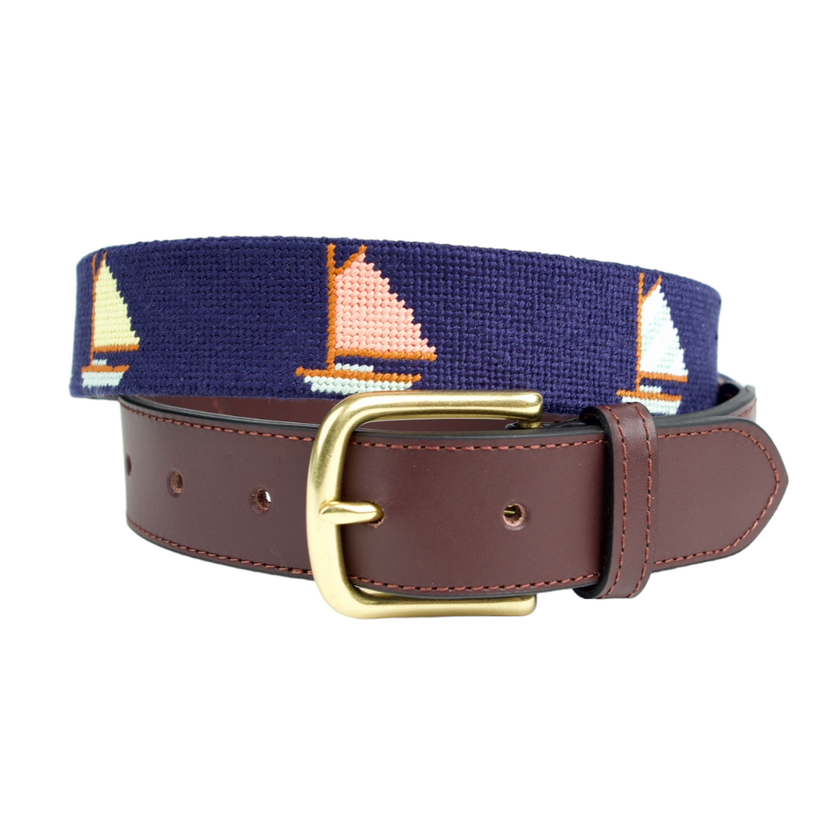 Sailboat Needlepoint Belt (Men's) – Henry Duvall