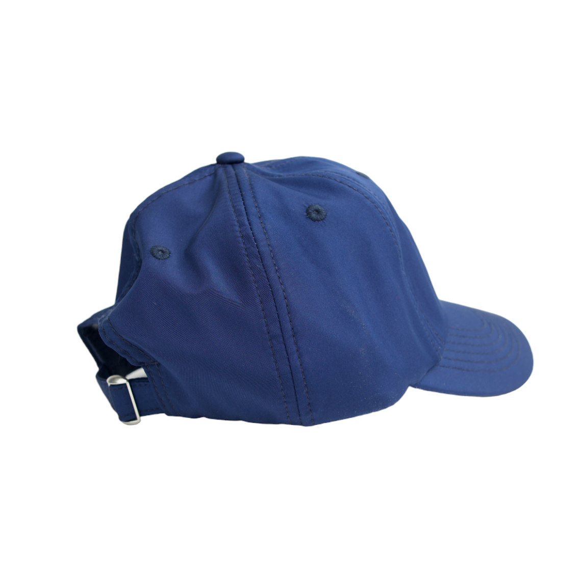 Blue baseball cap on a white background