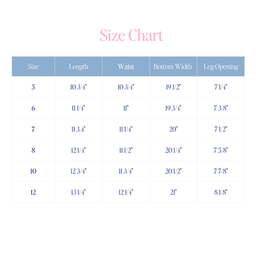 The Uniform Skort in Narragansett Navy size chart