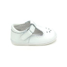L’Amour Angel Dottie scalloped T-strap baby Mary Jane shoes in soft leather, perfect for early walkers and coordinating with Henry Duvall infant girl outfits