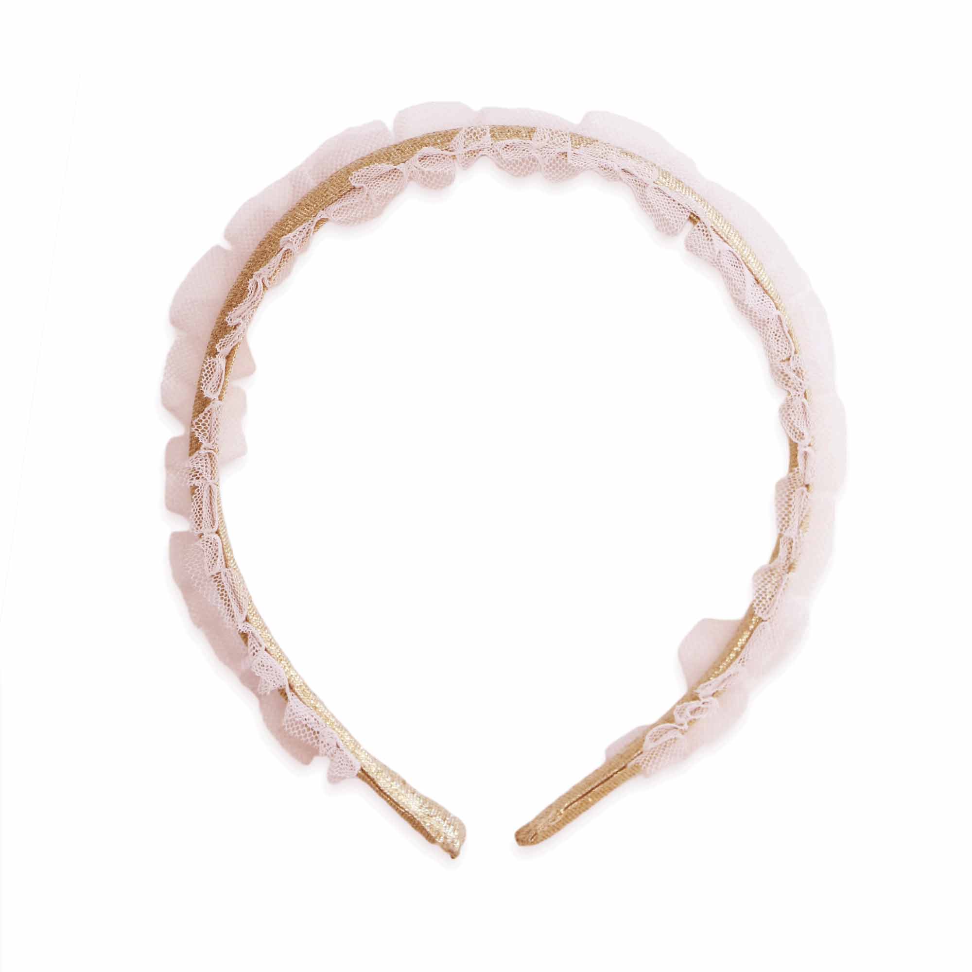 Swan Headband by Eva’s House, satin and tulle European-style girls headband from Switzerland, perfect for special occasions and princess-inspired fall outfits