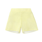Boys’ seersucker spring dress shorts in crisp cotton with flat front and elastic back waistband, by Henry Duvall – versatile for Easter, portraits, and warm-weather occasions.