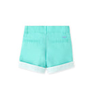 Boys convertible cuffed shorts with contrast trim, adjustable from casual to Bermuda-length, perfect for play, parties, and church.