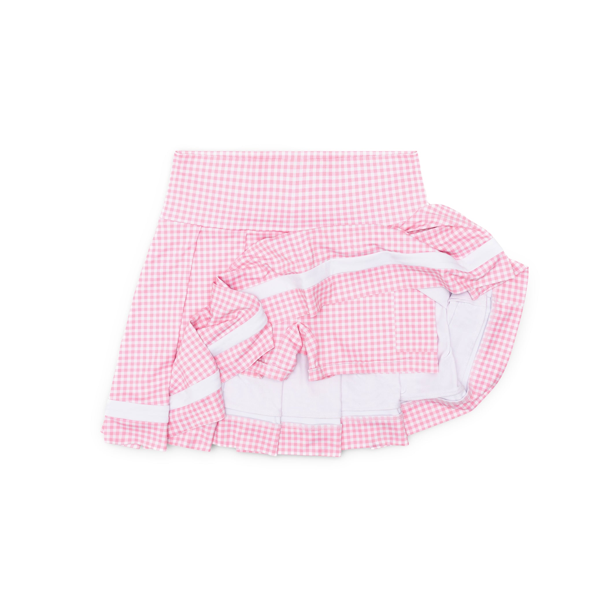 Henry Duvall Trinity women’s tennis skirt in stretchy performance fabric with built-in shorts, classic preppy athletic skort for tennis, pickleball, and everyday wear