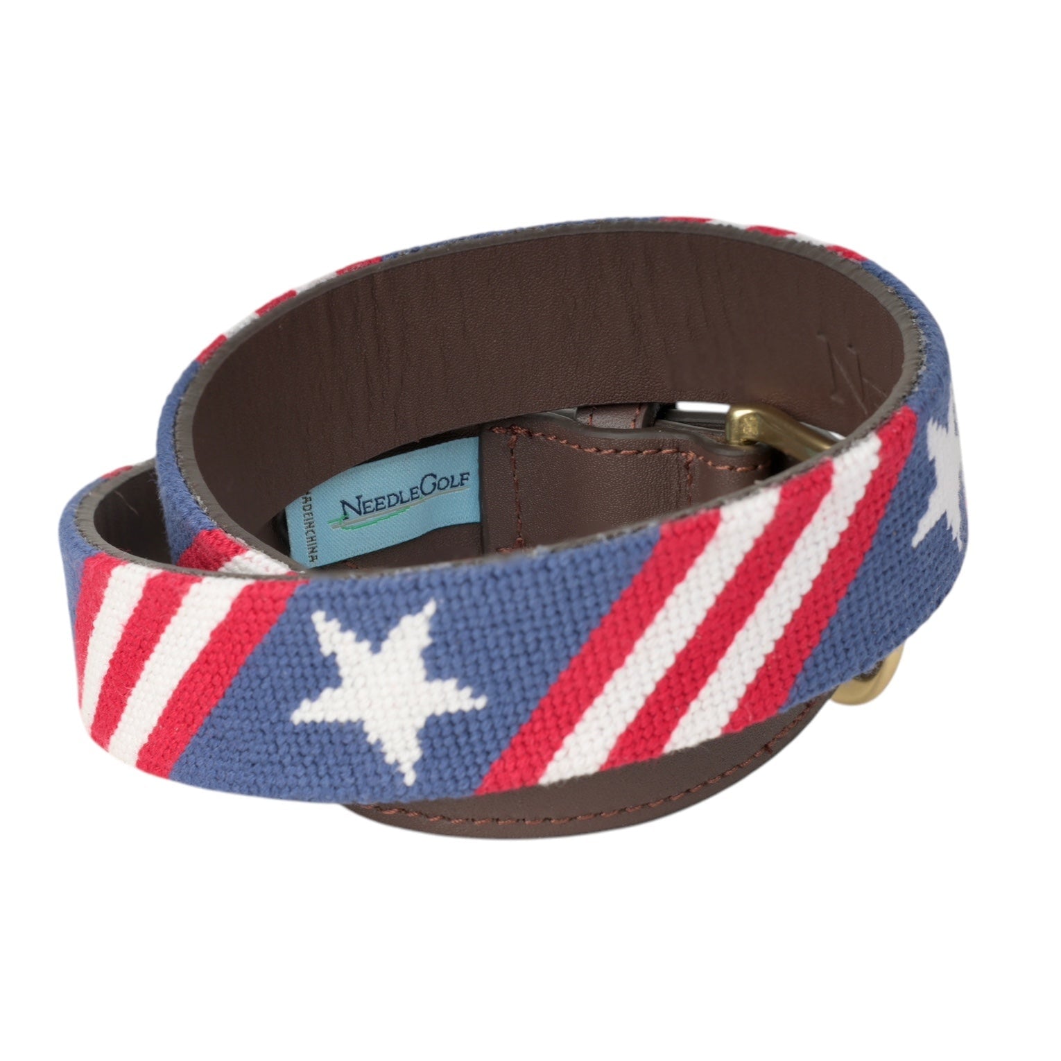 Stars and Stripes Children's Needlepoint Belt - Henry Duvall