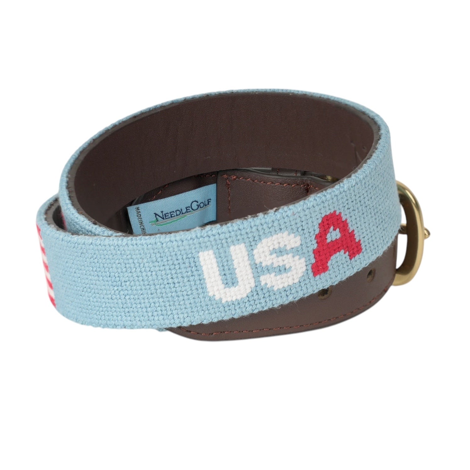 USA Children's Needlepoint Belt - Henry Duvall