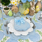 Bettina Napkin in Blue Gingham, Set of 4 - Henry Duvall