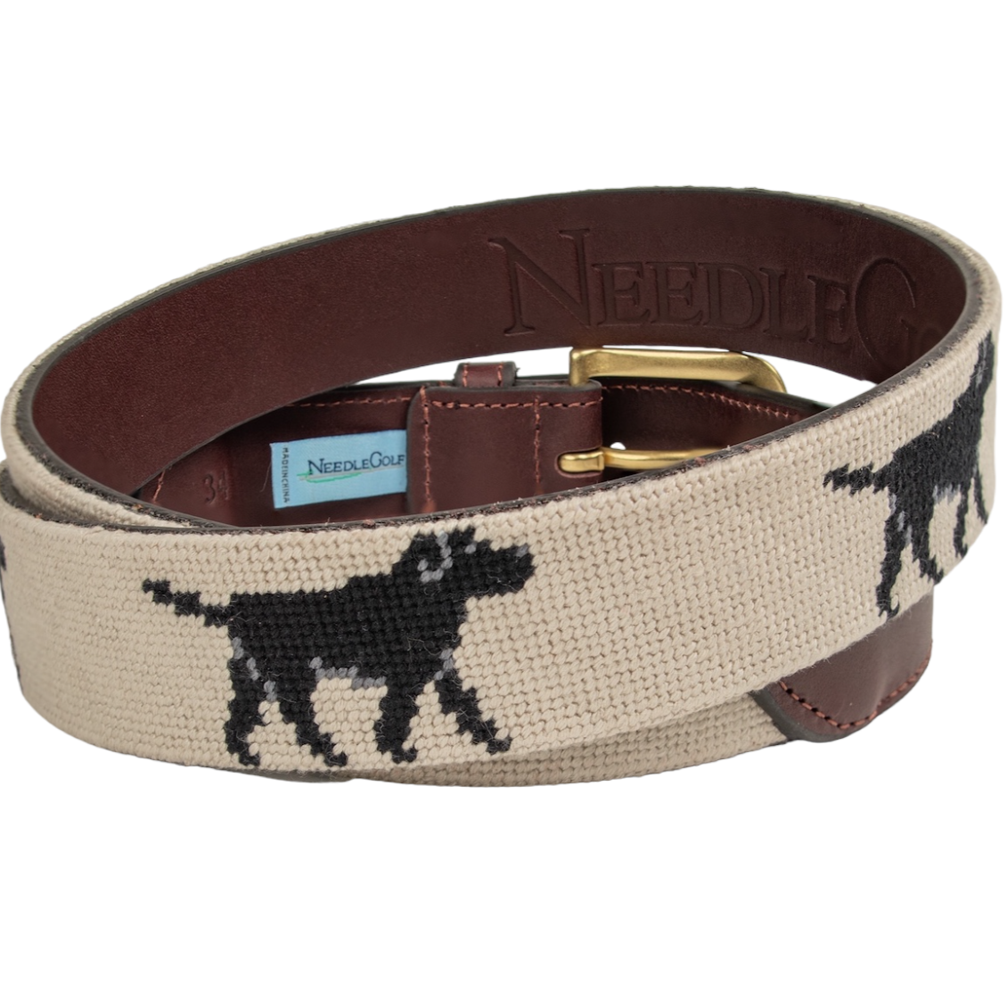 Labrador Retriever Needlepoint Belt (Men's)