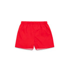 Henry Duvall Liam Shorts in Rhode Island Red cotton pique, classic boys back-to-school shorts with elastic waist for first day of school photos and everyday fall wear.