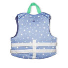 Stylish Henry Duvall x Line + Cleat kids life jacket in blue star print with zipper front and adjustable safety straps