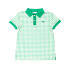 Match Point Polo in Green Gingham - Henry Duvall