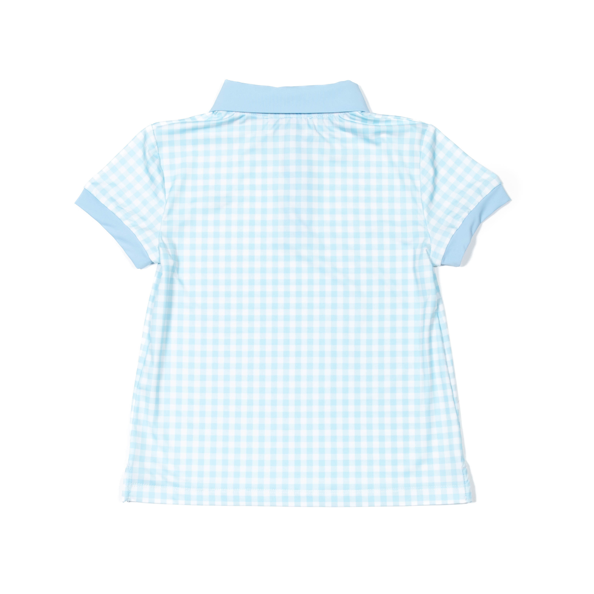 Match Point Polo in Blue Gingham - Henry Duvall