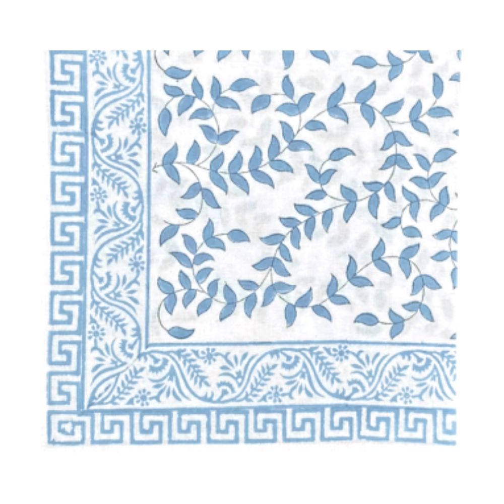 Blue Leaves Napkin, Set of 4 - Henry Duvall