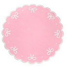 Juliet Bows Placemat in Pink, Set of 4 - Henry Duvall