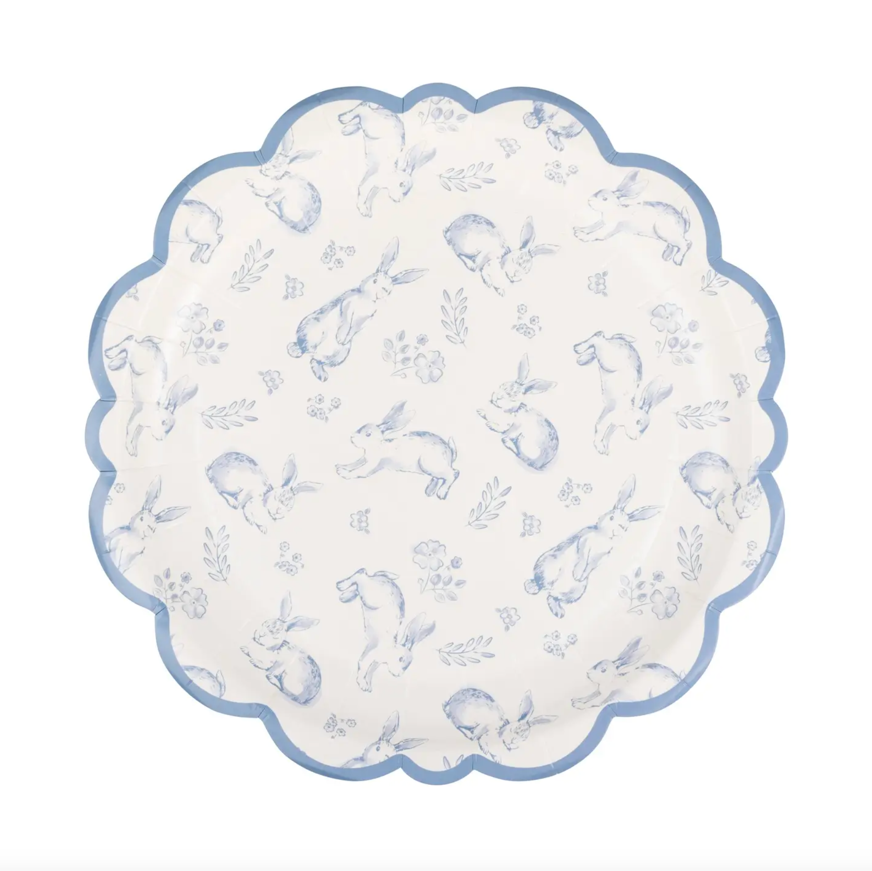 Bunny Toile Plates, Set of 8 - Henry Duvall