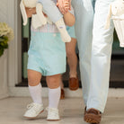 Classic white nylon knee high socks for girls and toddlers, lightweight with ribbed stay-up top, designed for comfort and perfect fit, ideal for pairing with Mary Janes or dress shoes from Henry Duvall’s Fall Collection