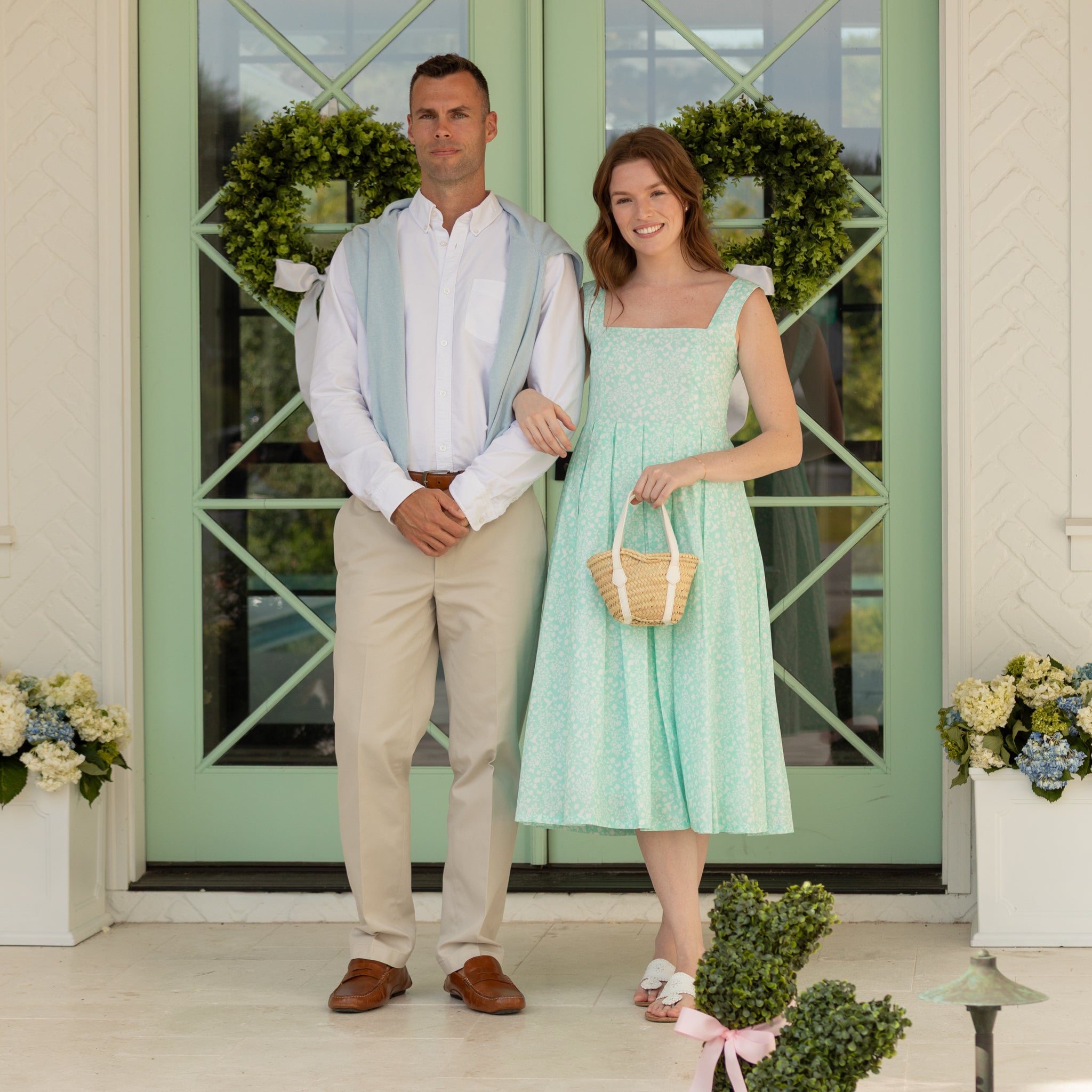 Henry Duvall curated Abby Mini Tote by Breck & Grier, a handwoven mini straw tote with removable pouch and detachable strap.