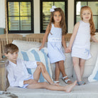 Henry Duvall Seaside Stripe boys shorts designed for sibling matching, coordinating with classic boys and girls styles